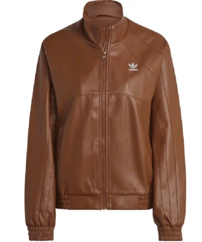 Adidas Adicolor Trefoil Leather Jacket