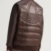 Adidas Down Puffer Brown Jacket - Unisex