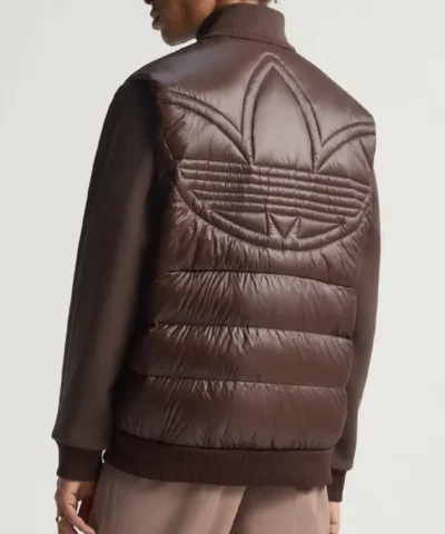 Adidas Down Puffer Brown Jacket - Unisex