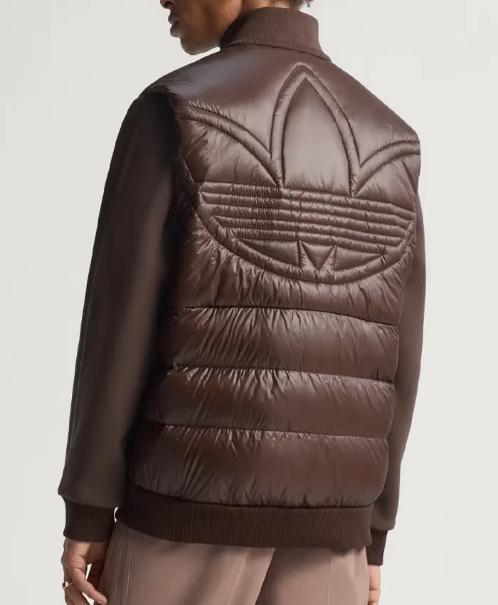 Adidas Down Puffer Brown Jacket - Unisex