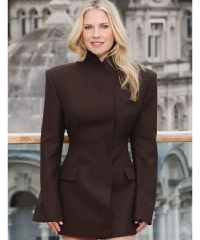 Ali Larter Landman Premiere Night Brown Blazer