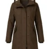 Amanda Rollins Law & Order S27 Kelli Giddish Brown Hooded Coat