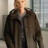 Kelli Giddish Law and Order S27 Hooded Coat