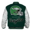 American Football Team Philadelphia Eagles Green And White Bomber Jacket