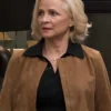 Elsbeth S03 Amy Sedaris Brown Suede Jacket