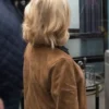 Laurel Hammond-Muntz Elsbeth S03 Amy Sedaris Brown Suede Jacket
