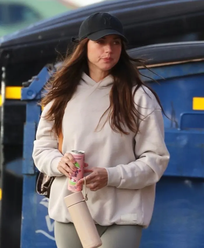 Ana de Armas Heading to Workout Hoodie