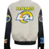 Angeles Rams Wool and Leather Varsity Jacket