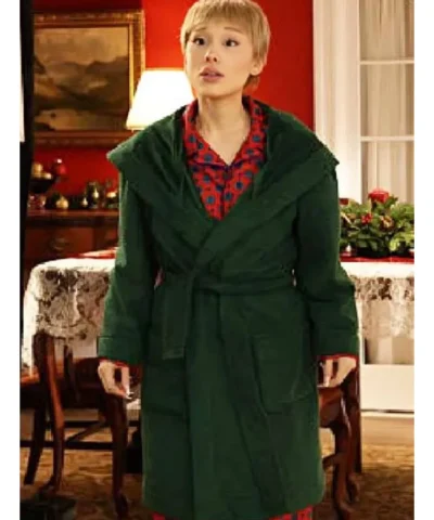 Ariana Grande Saturday Night Live S51 Green Coat