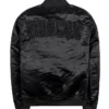 Arizona Diamondbacks Triple Varsity Full-Snap Black Satin Jacket