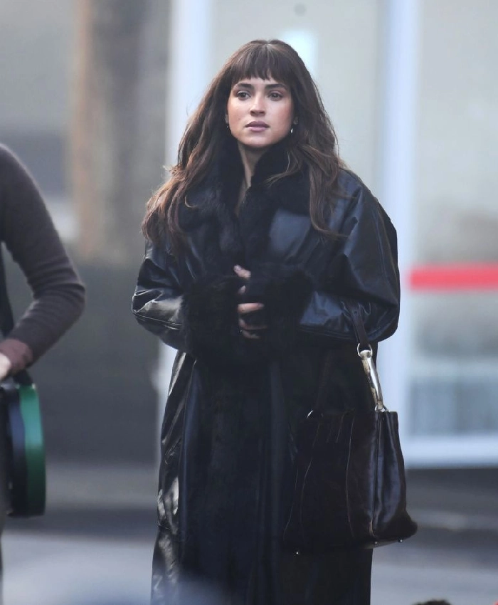 Arjona Black Leather Coat