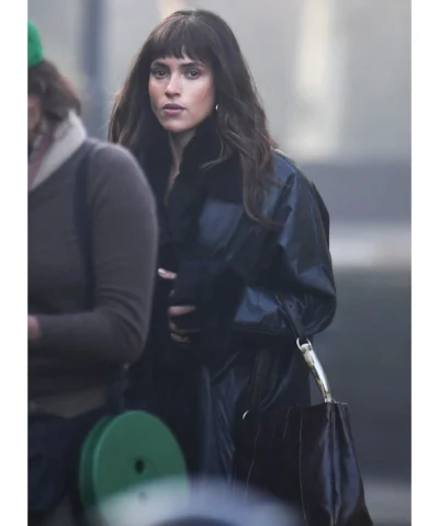 Arjona Black Leather Coat