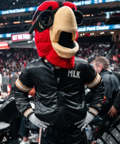 Atlanta Hawks Black Varsity Jacket