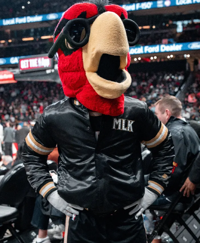 Atlanta Hawks Black Varsity Jacket