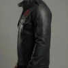 Avengers Doomsday Patrick Stewart Black Leather Jacket