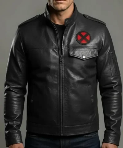 Avengers Doomsday 2026 Patrick Stewart Black Leather Jacket