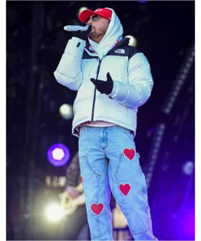 Bailey Zimmerman New Year’s Eve Live Red Heart Printed Pant