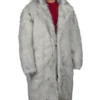 Ryan Gosling Barbie 2023 Ken White Fur Trench Coat