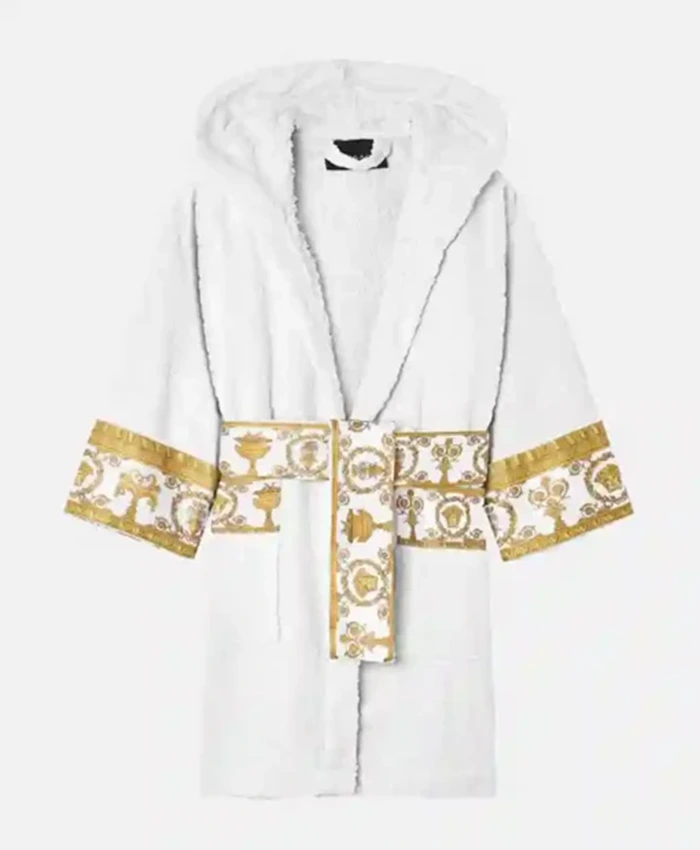 Barocco Versace Silk White Robe