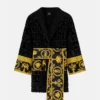 Baroque Short Versace Robe Black