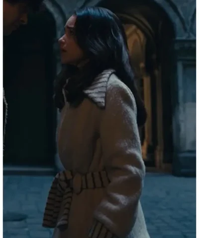 Beatrice Grant Ponies S01 Belted Wrap Coat