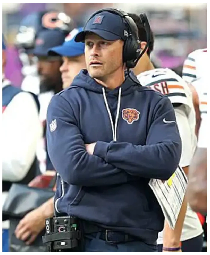 Ben Johnson Chicago Bears Sideline Hoodie