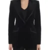 Besson Emily In Paris S05 Black Velvet Blazer