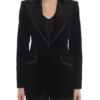Besson Emily in Paris S5 Black Velvet Blazer