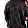Black Camo Luxe Bomber Jacket