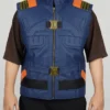 Black Panther Erik Killmonger Leather Costume Vest