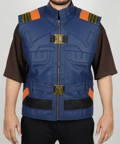 Black Panther Erik Killmonger Leather Costume Vest