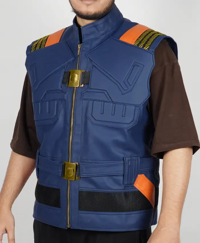 Erik Killmonger Black Panther Leather Costume Vest