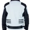 Black and White Moto Leather Jacket