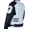Black and White Moto Leather Jacket