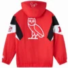 Breakaway OVO Houston Texans Half-Zip Red Pullover Hooded Jacket