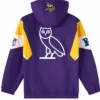 Breakaway OVO Minnesota Vikings Half-Zip Purple Pullover Hooded Jacket