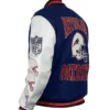 New England Patriots Blue And White Varsity Jacket