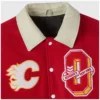 Calgary Flames WoolLeather Varsity Jacket