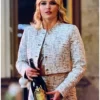 Camille Emily In Paris S03 Grey Cropped Tweed Jacket