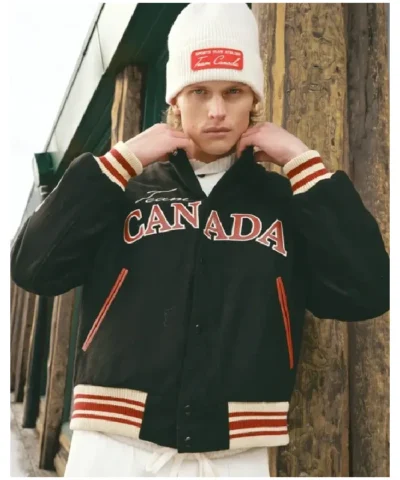 Canada Leaf SCA x Hockey & Legacy Varsity Bomber Jacket