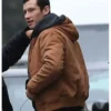 Capture Callum Turner Brown Hooded Jacket