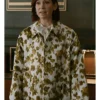 Carrie Preston Elsbeth S03 Floral Yellow Bow Style Blazer