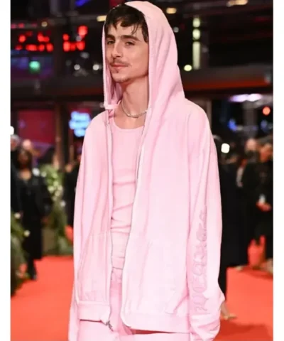 Chalamet Pink Hoodie