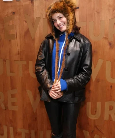 Chase Sui Wonders Black Leather Jacket