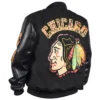 Chicago Blackhawks Animal Patches Black Jacket