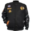 Chicago Blackhawks Animal Patches Black Varsity Jacket