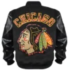 Chicago Blackhawks Animal Patches Varsity Jacket