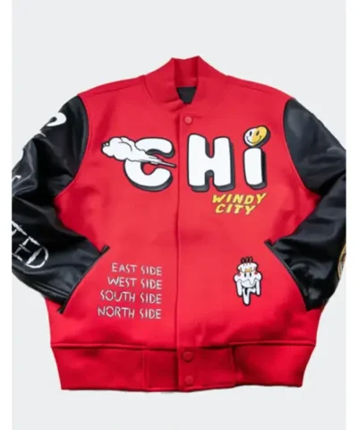 CHI Windy City Red letterman Jacket