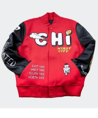 Chicago Windy City Red Varsity Jacket
