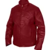 Smallville Superman Clark Kent Maroon Leather Jacket